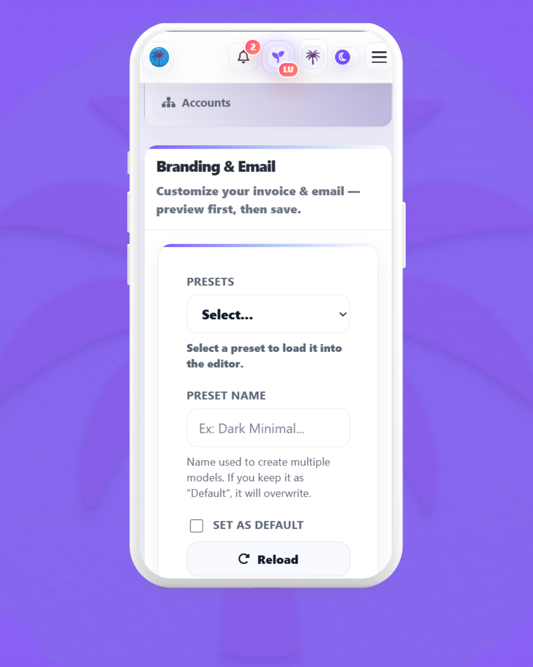 Invoices feature preview 2
